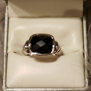 Palladium Amethyst Cut Quartz Ring